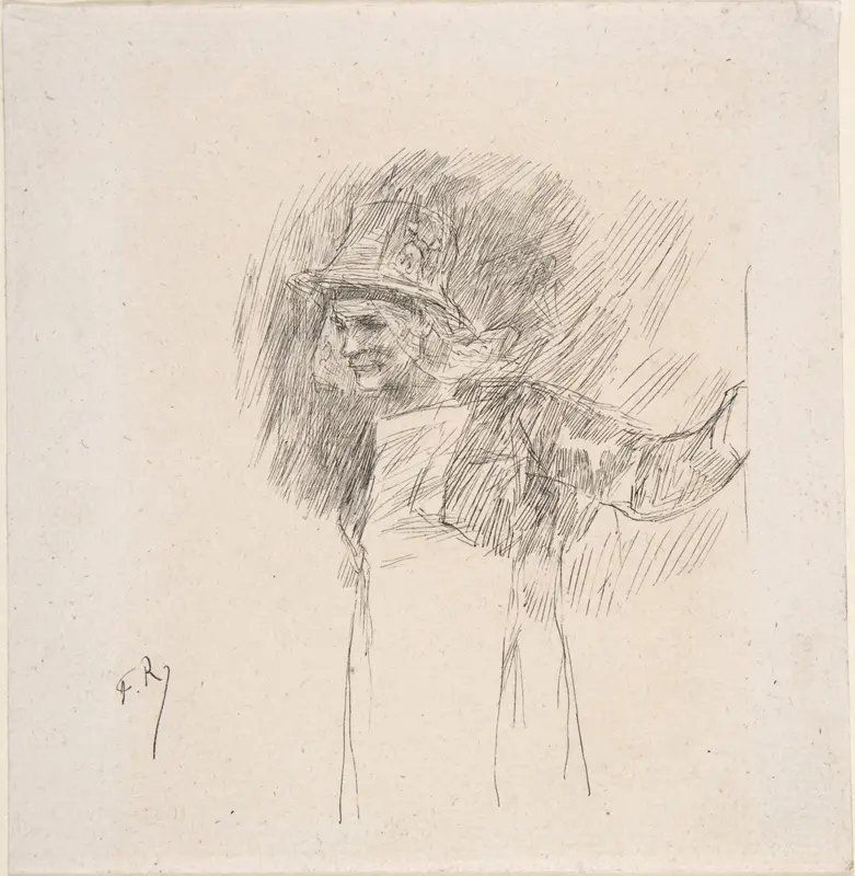 The Old Flemish Woman (La Vieille Flamande) Wall Art by Félicien Rops - High-Resolution Digital Print