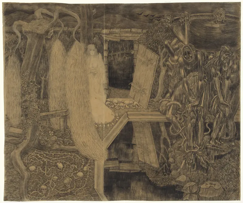 The Old Garden of Sorrows Wall Art by Jan Toorop - High-Resolution Digital Print