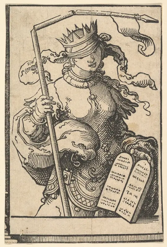 The Old Testament (or Synagogue), from the series of Sibyls Wall Art by Lucas van Leyden - High-Resolution Digital Print