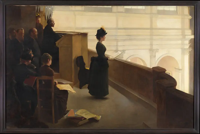The Organ Rehearsal Wall Art by Henry Lerolle - High-Resolution Digital Print