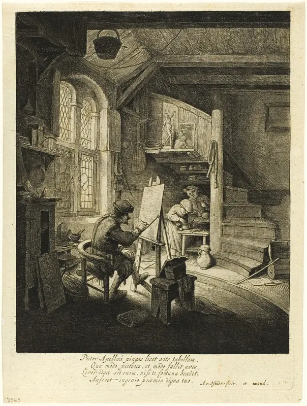 The Painter Wall Art by Adriaen van Ostade - High-Resolution Digital Print