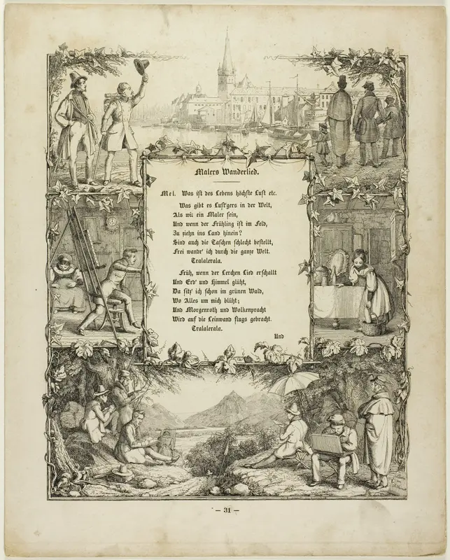 The Painter's Wandering Song Wall Art by Rudolph von Normann - High-Resolution Digital Print