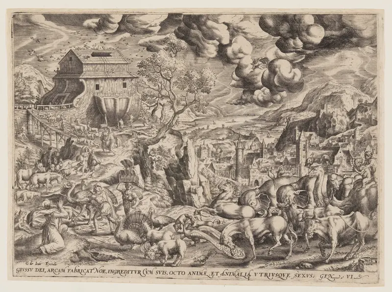 The Pairs of Animals Entering the Ark