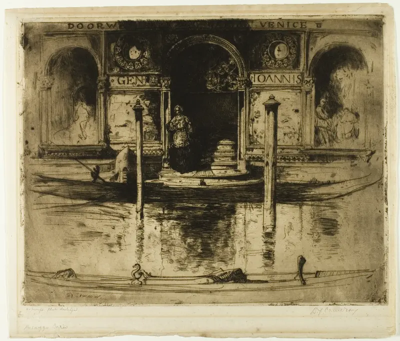 The Palace Doorway, plate 22 from the North Italian Set