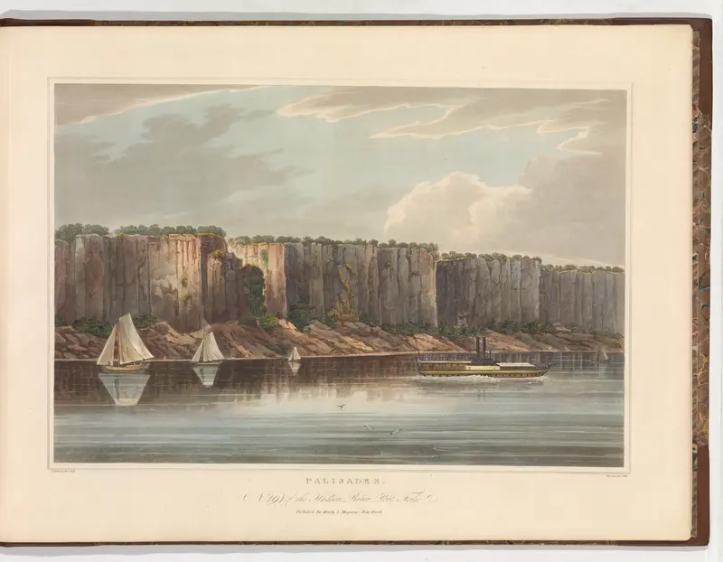 The Palisades (No. 19 of The Hudson River Portfolio) Wall Art by John Hill - High-Resolution Digital Print