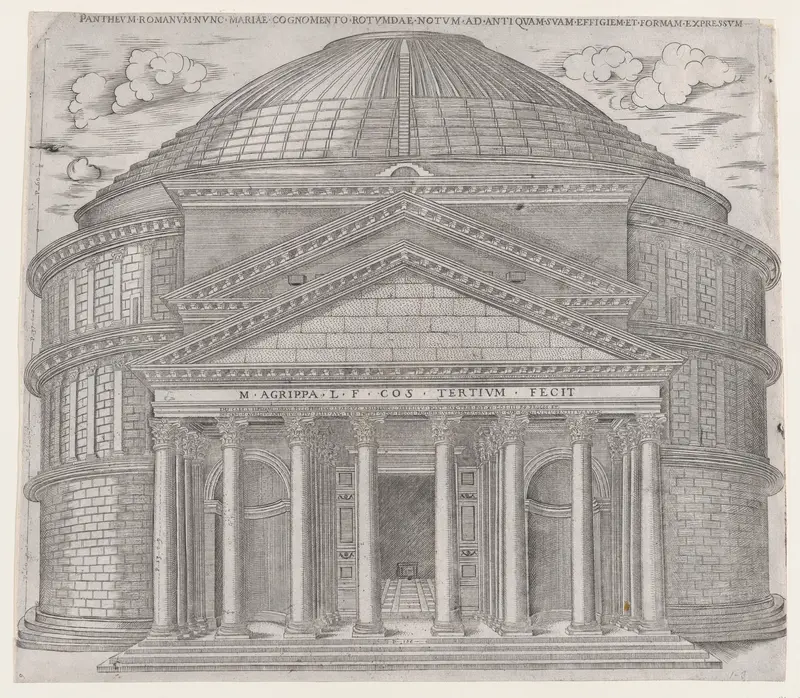 The Pantheon, from "Speculum Romanae Magnificentiae" Wall Art by Anonymous - High-Resolution Digital Print