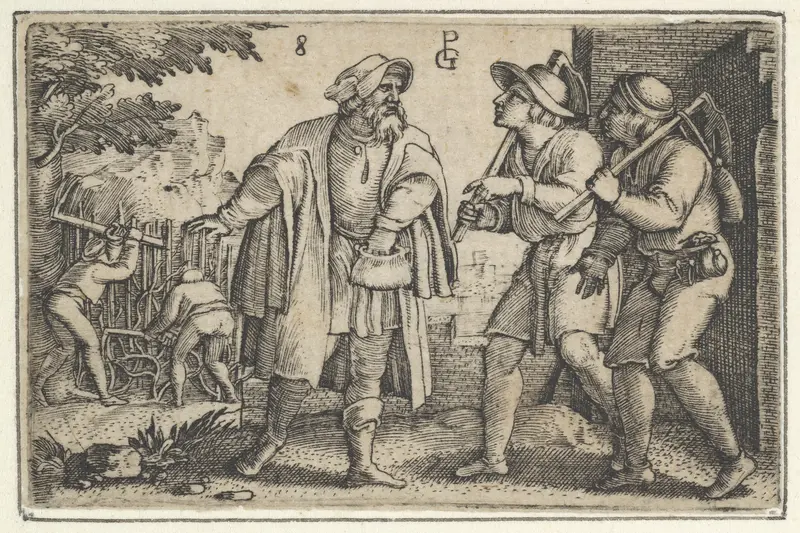 The Parable of the Father and His Two Sons in the Vineyard, from The Story of Christ Wall Art by Georg Pencz - High-Resolution Digital Print