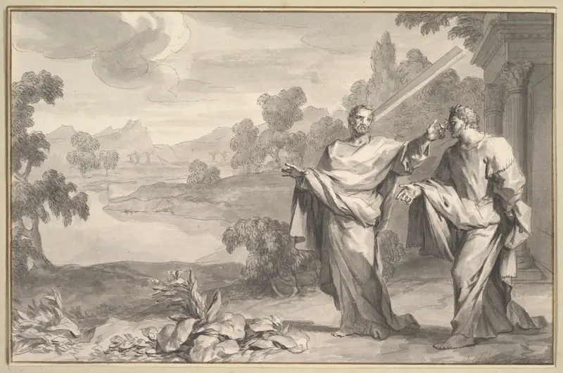 The Parable of the Mote and the Beam (Matthew 7:3) Wall Art by Ottmar Elliger the Younger - High-Resolution Digital Print