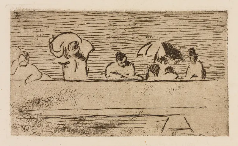 The Parapet of the Bridge, plate 5 from Le Fleuve