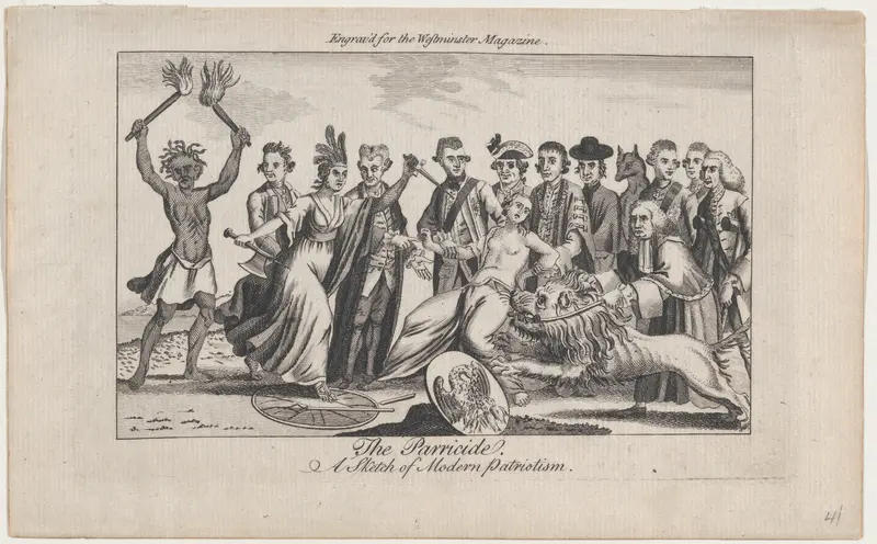 The Parricide, a Sketch of Modern Patriotism Wall Art by Anonymous, British, 18th century - High-Resolution Digital Print