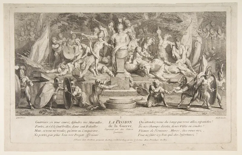 The Passion for War Wall Art by Claude Gillot - High-Resolution Digital Print