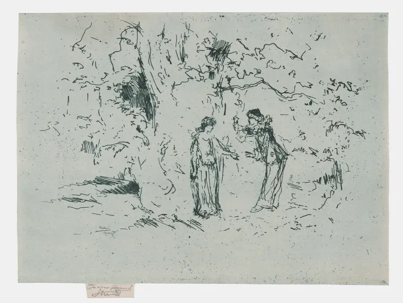 The Pastoral Play Wall Art by Theodore Roussel - High-Resolution Digital Print