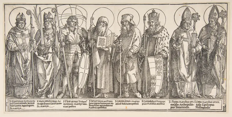 The Patron Saints of Austria Wall Art by Albrecht Dürer - High-Resolution Digital Print