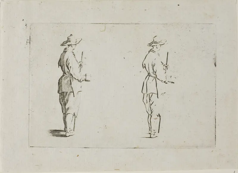 The Peasant Holding a Goblet, from The Caprices