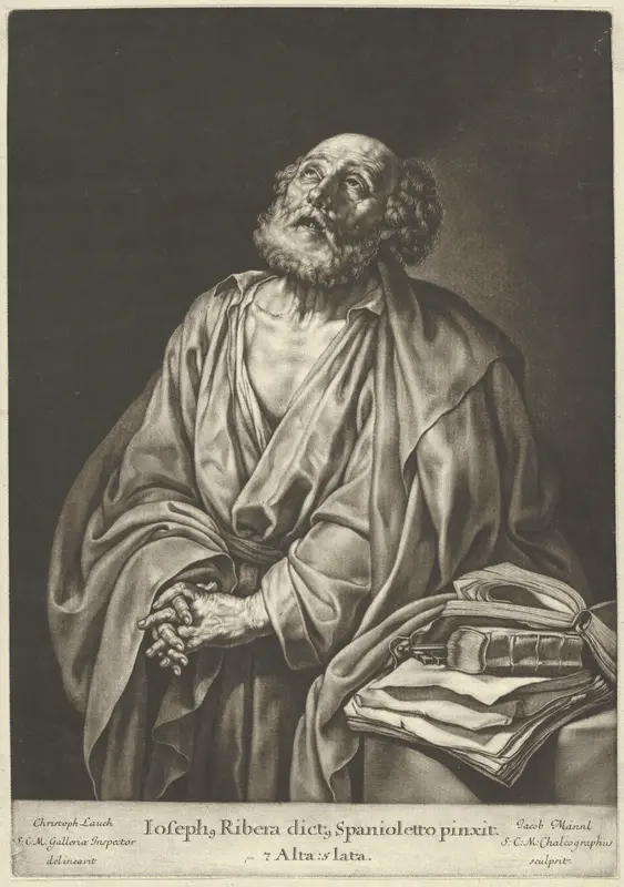 The Penitence of Saint Peter Wall Art by Jeremias Gottlob Rugendas - High-Resolution Digital Print