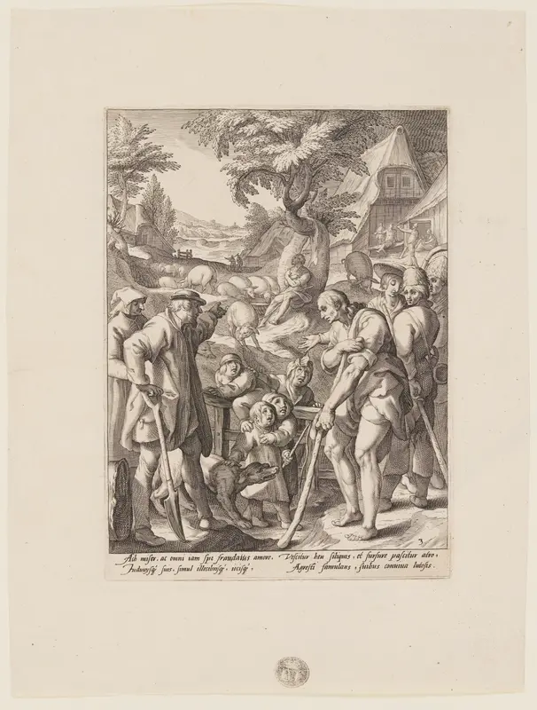 The Penitence of the Prodigal Son, from The History of the Prodigal Son Wall Art by Jacob Matham - High-Resolution Digital Print