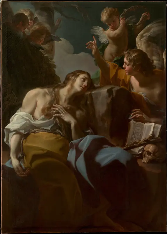 The Penitent Magdalen Wall Art by Corrado Giaquinto - High-Resolution Digital Print