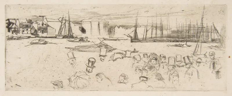 The Penny Boat (Penny Passengers, Limehouse) Wall Art by James McNeill Whistler - High-Resolution Digital Print