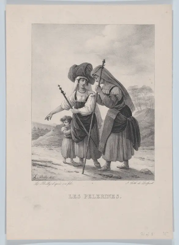 The Pilgrims Wall Art by Louis Léopold Boilly - High-Resolution Digital Print