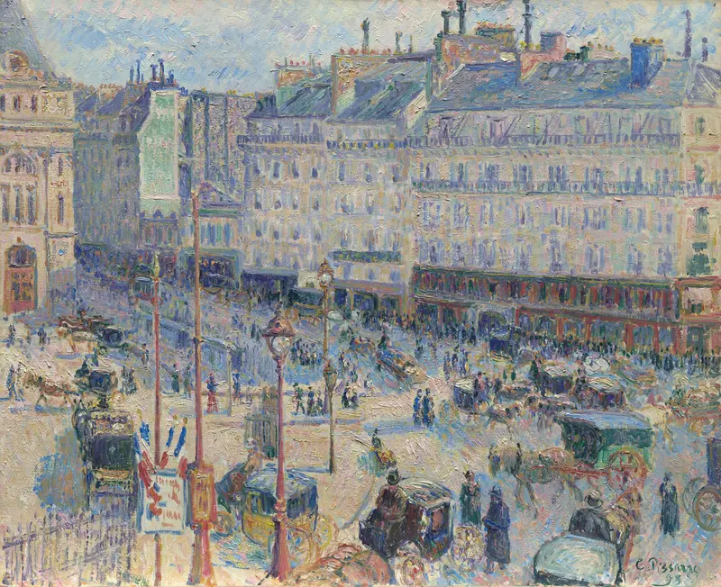 The Place du Havre, Paris Wall Art by Camille Pissarro - High-Resolution Digital Print