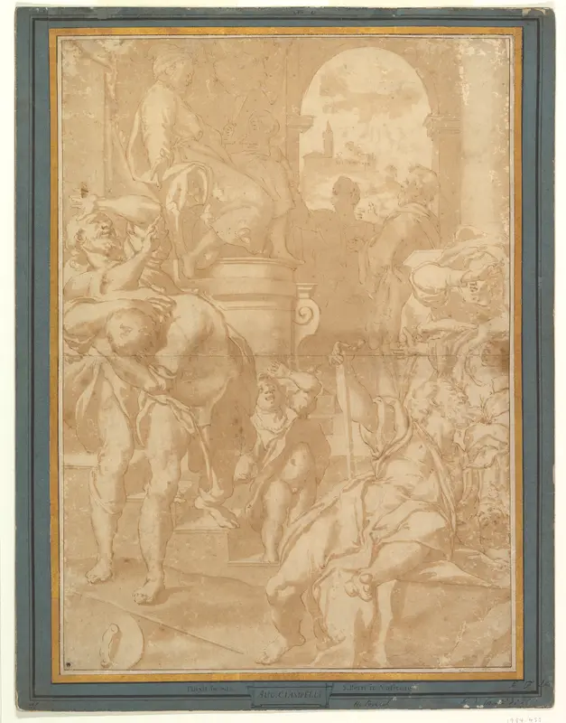 The Plague of Flies (Exodus 8:21) Wall Art by Federico Zuccaro (Zuccari) - High-Resolution Digital Print