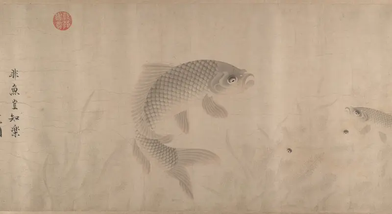The Pleasures of Fishes Wall Art by Zhou Dongqing - High-Resolution Digital Print