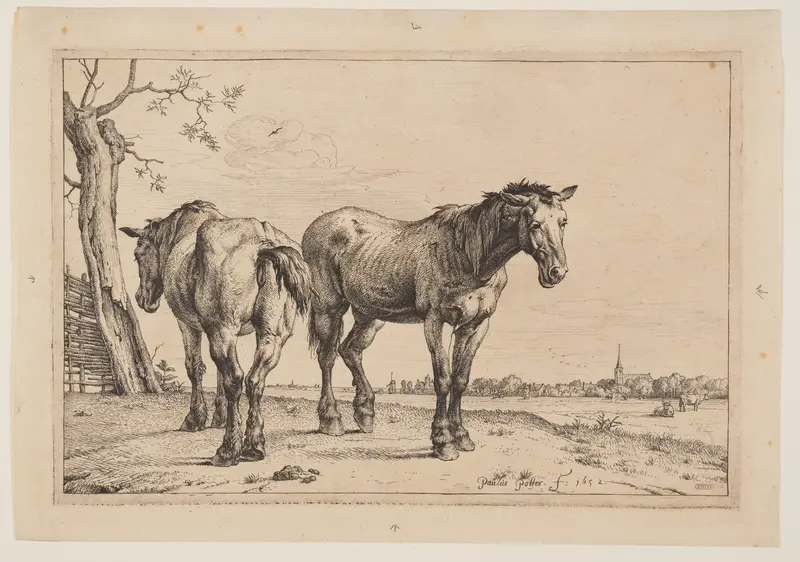 The Plough Horse, from Series of Horses