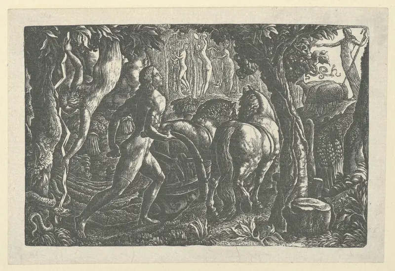 The Ploughman Wall Art by Edward Calvert - High-Resolution Digital Print