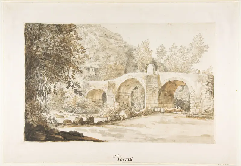The Ponte Acquoria Wall Art by Joseph Vernet - High-Resolution Digital Print