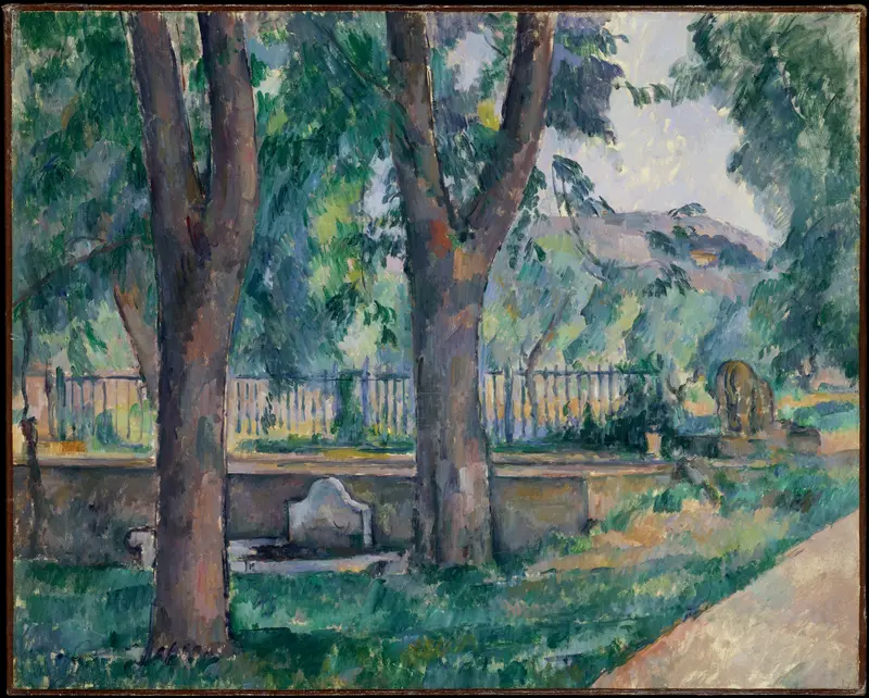 The Pool at Jas de Bouffan Wall Art by Paul Cézanne - High-Resolution Digital Print