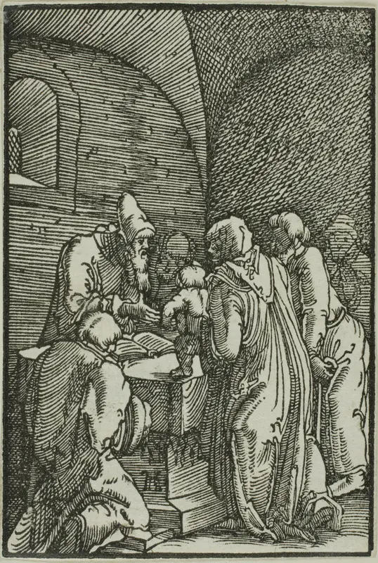 The Presentation in the Temple, from The Fall and Redemption of Man Wall Art by Albrecht Altdorfer - High-Resolution Digital Print