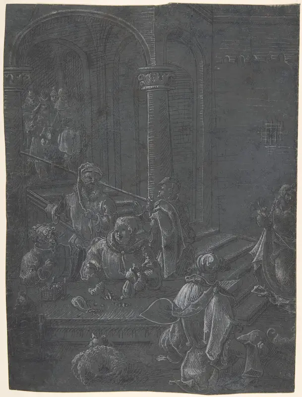 The Presentation of Mary in the Temple Wall Art by Anonymous, Netherlandish, 16th century - High-Resolution Digital Print