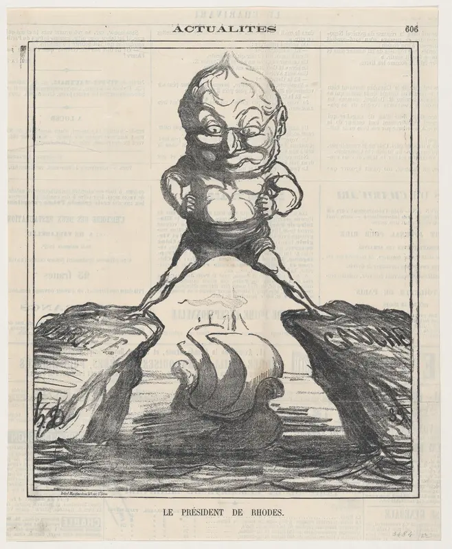 The President of Rhodes, from "News of the day" Wall Art by Honoré Daumier - High-Resolution Digital Print