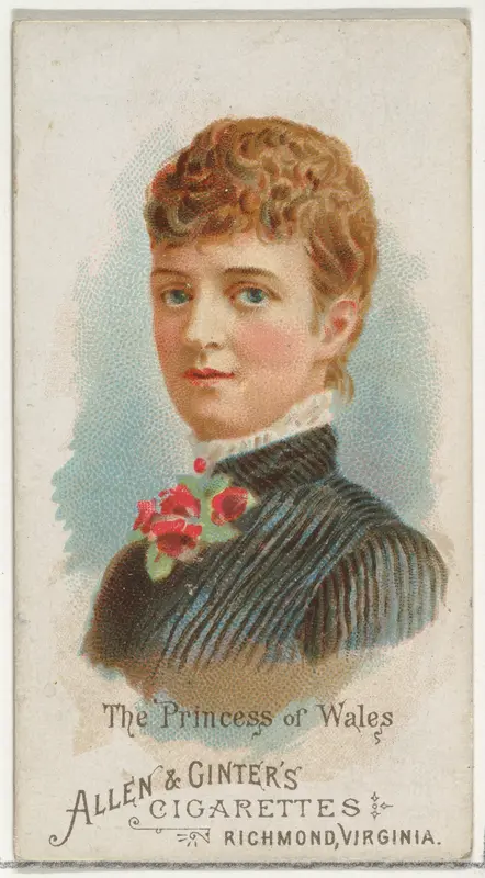 The Princess of Wales, from World's Beauties, Series 1 (N26) for Allen & Ginter Cigarettes Wall Art by Allen & Ginter - High-Resolution Digital Print