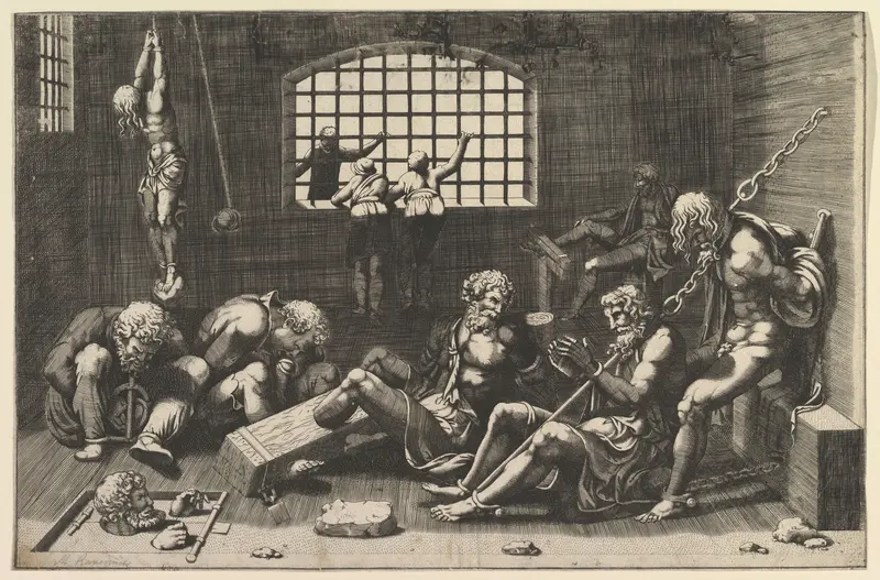 The Prison Wall Art by Anonymous, Italian, 16th century - High-Resolution Digital Print