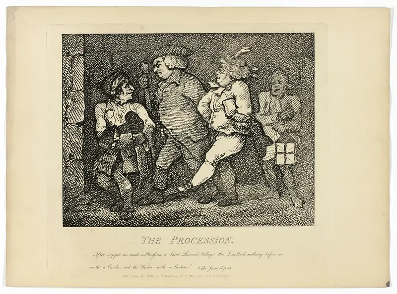 The Procession, from Boswell's Tour of the Hebrides Wall Art by Thomas Rowlandson - High-Resolution Digital Print