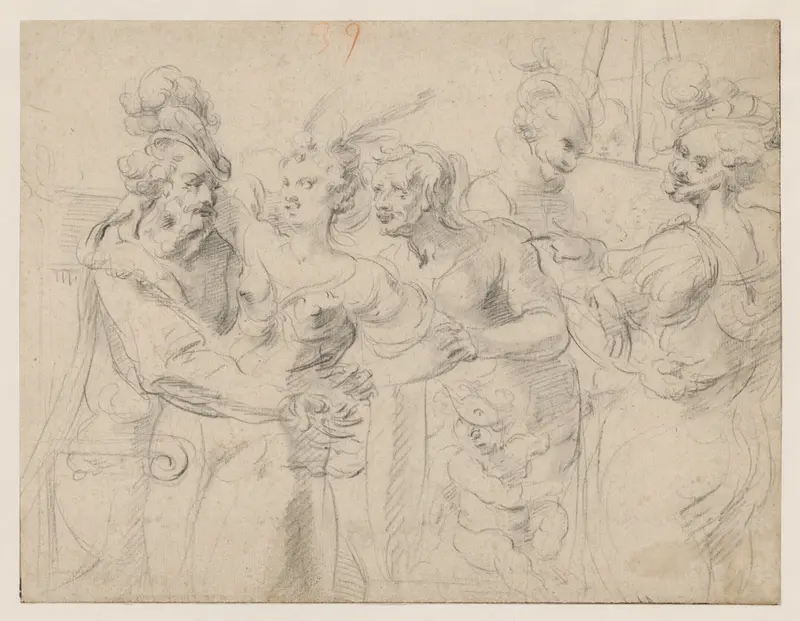 The Procuress Wall Art by Georges Lallemand - High-Resolution Digital Print