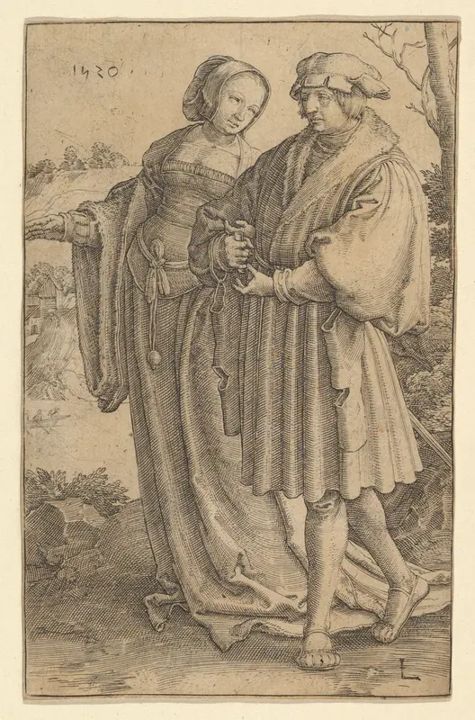 The Promenade Wall Art by Lucas van Leyden - High-Resolution Digital Print