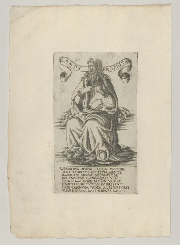 The Prophet Amos, from Prophets and Sibyls Wall Art by Francesco Rosselli - High-Resolution Digital Print