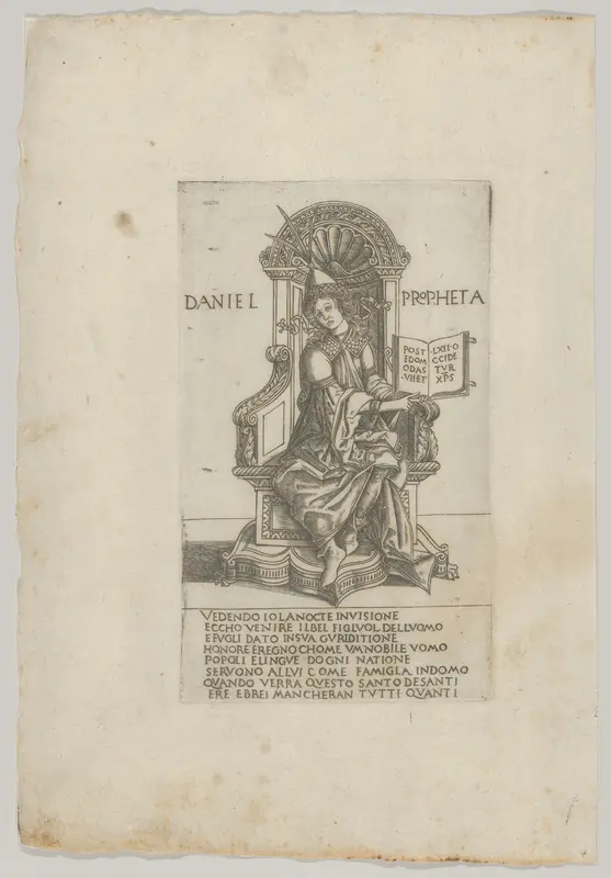 The Prophet Daniel, from "Prophets and Sibyls" Wall Art by Francesco Rosselli - High-Resolution Digital Print