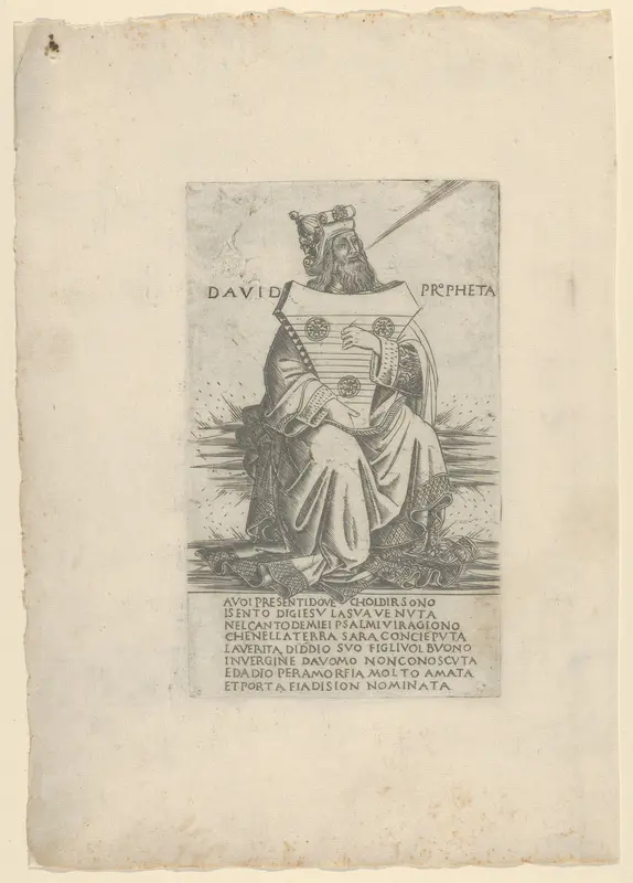 The Prophet David, from Prophets and Sibyls Wall Art by Francesco Rosselli - High-Resolution Digital Print