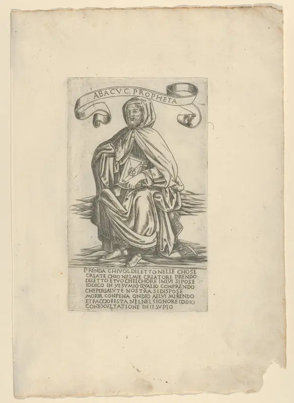 The Prophet Habakkuk, from Prophets and Sibyls Wall Art by Francesco Rosselli - High-Resolution Digital Print