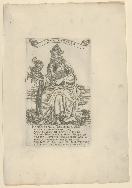 The Prophet Jonah, from "Prophets and Sibyls" Wall Art by Francesco Rosselli - High-Resolution Digital Print