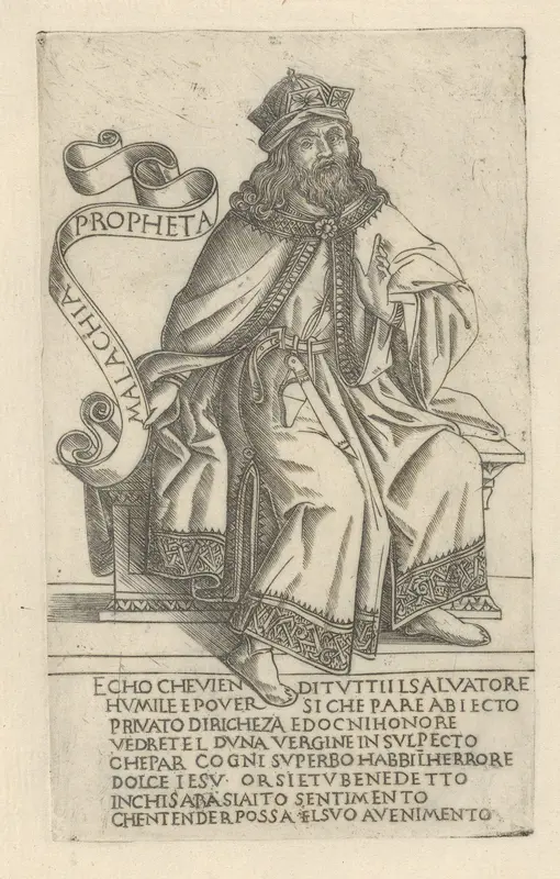 The Prophet Malachi, from "Prophets and Sibyls" Wall Art by Anonymous - High-Resolution Digital Print