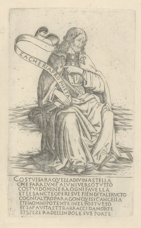 The Prophet Zecheriah, from Prophets and Sibyls Wall Art by Francesco Rosselli - High-Resolution Digital Print