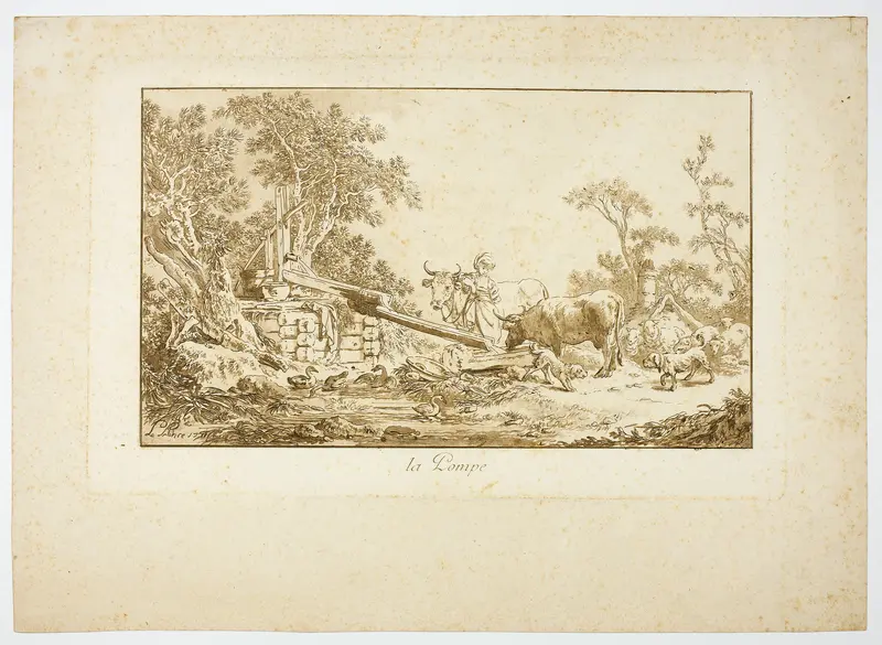 The Pump Wall Art by Jean Baptiste Le Prince - High-Resolution Digital Print