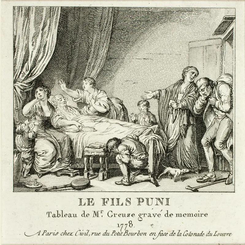 The Punished Son Wall Art by Jean Michel Moreau - High-Resolution Digital Print
