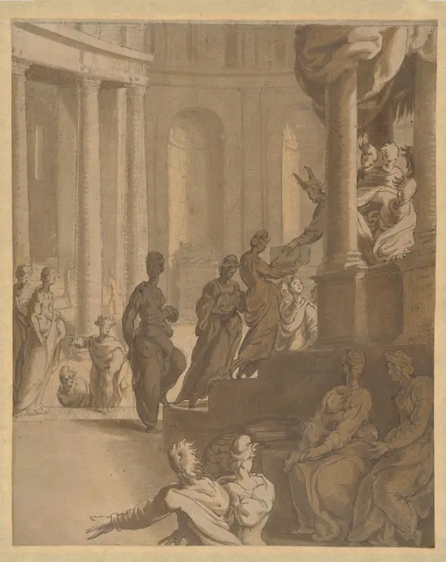 The Purification of the Virgin Wall Art by Adriaan de Weerdt - High-Resolution Digital Print