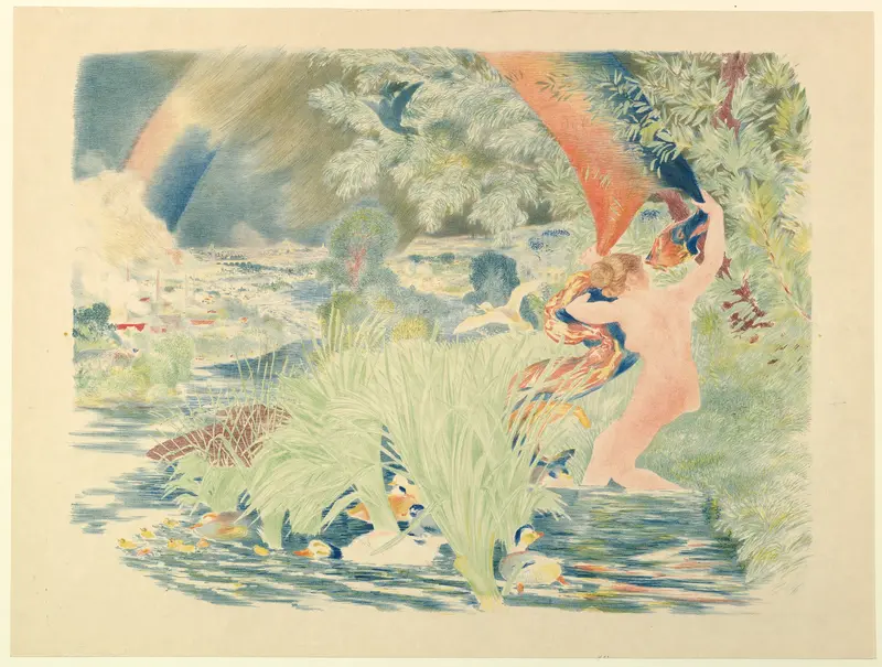 The Rainbow Wall Art by Félix Bracquemond - High-Resolution Digital Print