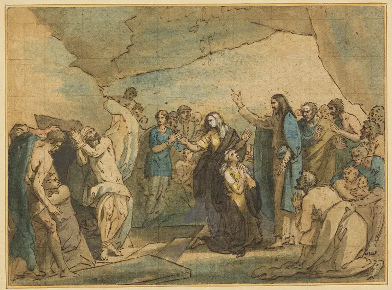 The Raising of Lazarus Wall Art by Benjamin West - High-Resolution Digital Print